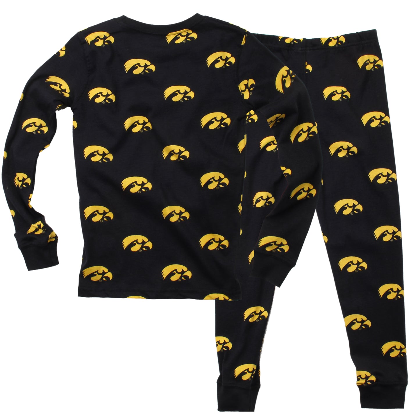 Iowa Hawkeyes Youth Allover Print LS Pajama