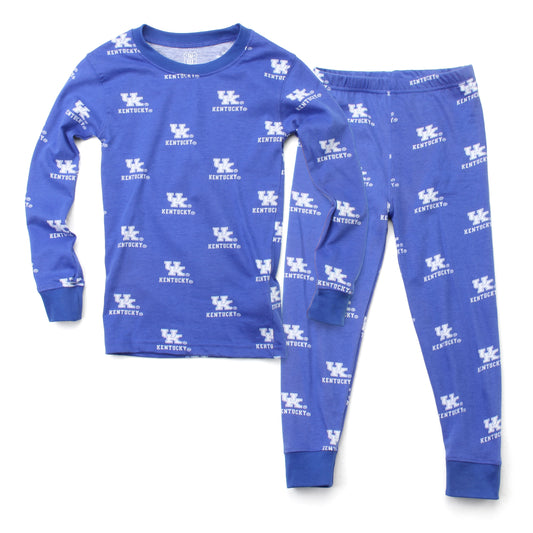 Kentucky Wildcats Youth Allover Print LS PJ