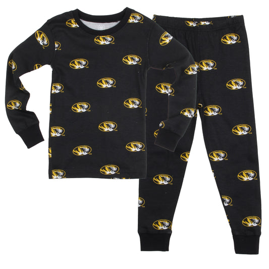 Missouri Tigers Youth Allover Print LS Pajama