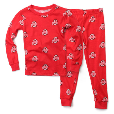Wes & Willy Ohio State Buckeyes Allover Printed Pajama