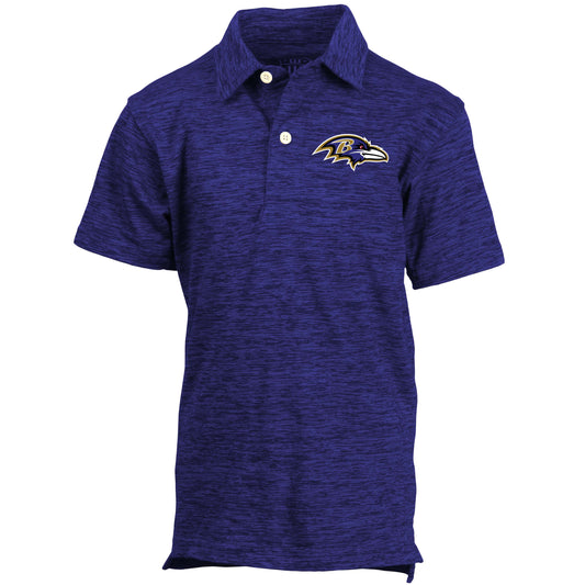 Baltimore Ravens NFL Youth Boys Short Sleeve Polo Shirt