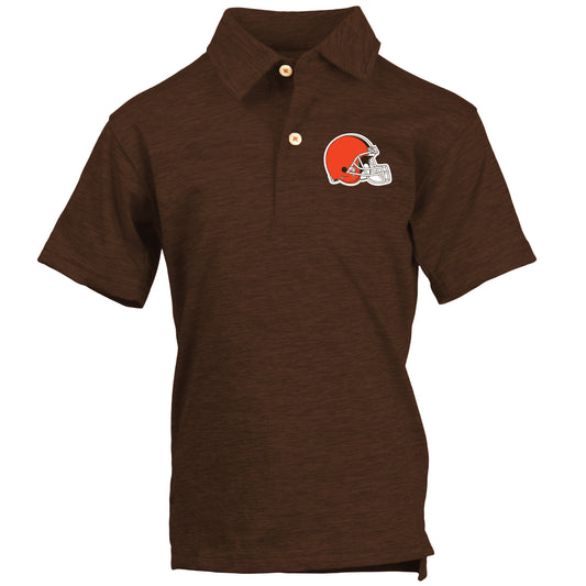 Cleveland Browns NFL Youth Boys Short Sleeve Polo Shirt