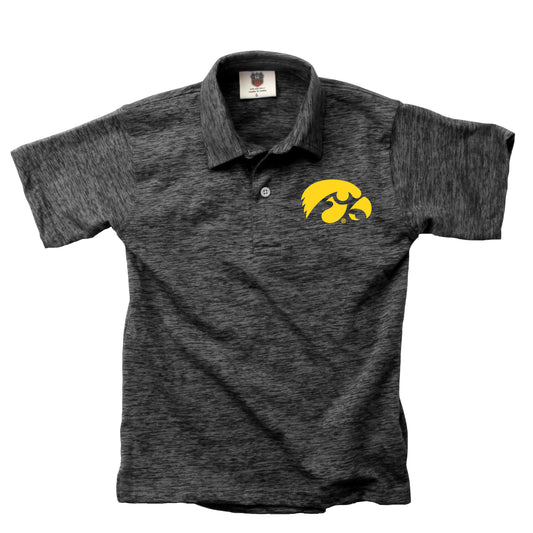 Iowa Hawkeyes Youth Boys Short Sleeve Polo Shirt