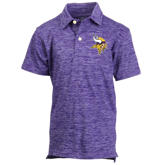 Minnesota Vikings NFL Youth Boys Short Sleeve Polo Shirt