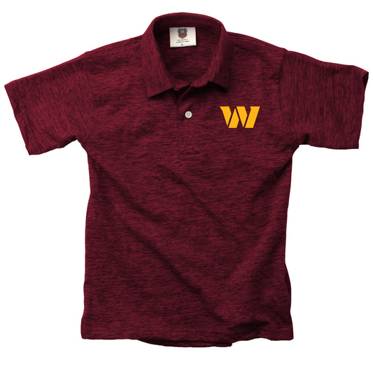 Washington Commanders NFL Youth Boys Short Sleeve Polo Shirt