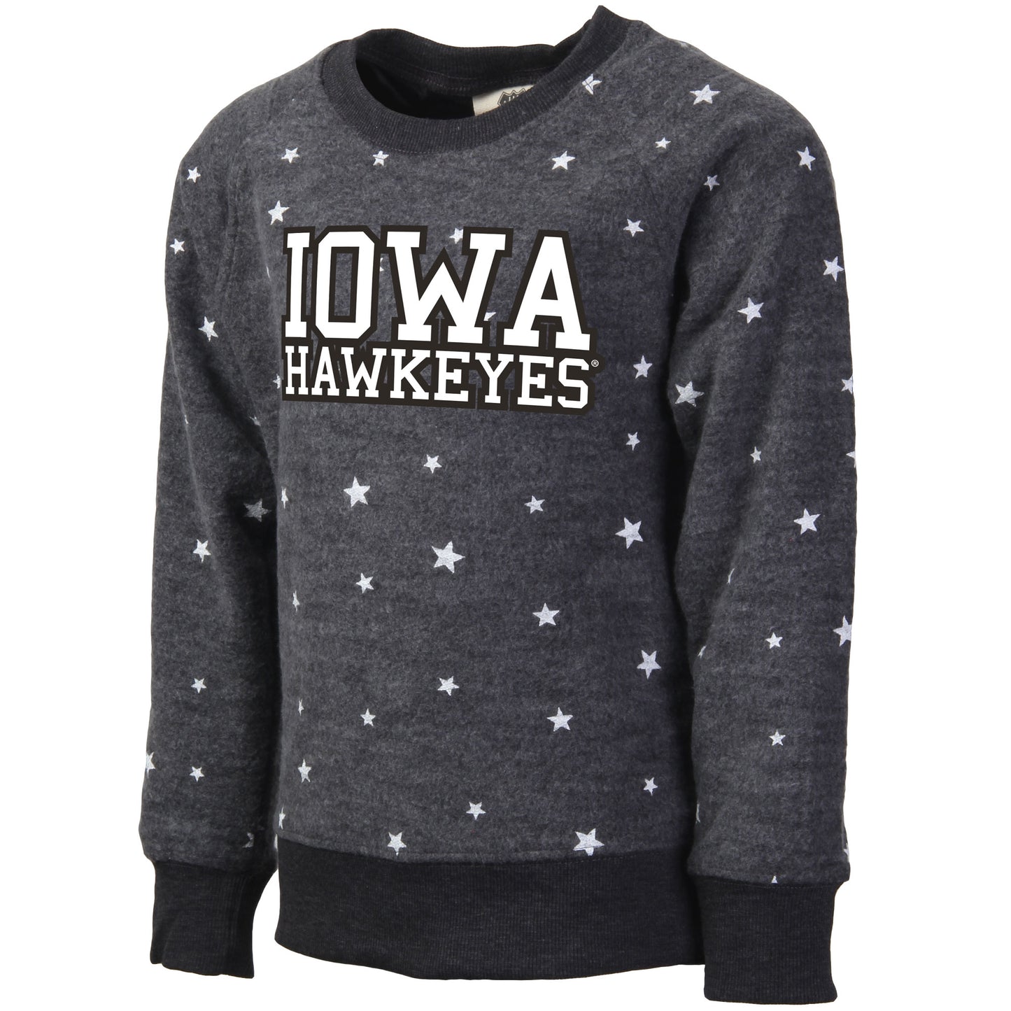 Iowa Hawkeyes Youth Girls Allover Star Fleece Top