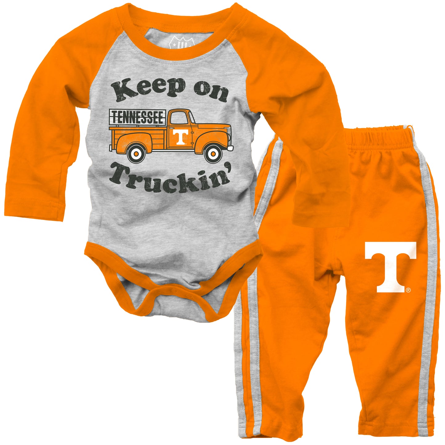 Tennessee Volunteers Infant LS Raglan Hopper and Pant Set