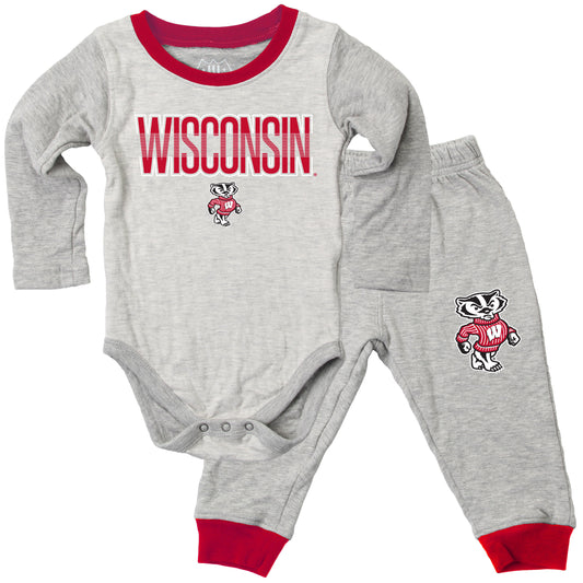 Wisconsin Badgers Infant Jie Jie Hopper Set