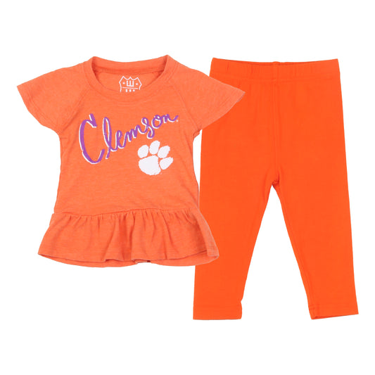 Clemson Tigers Infant Flutter Sleeve Set