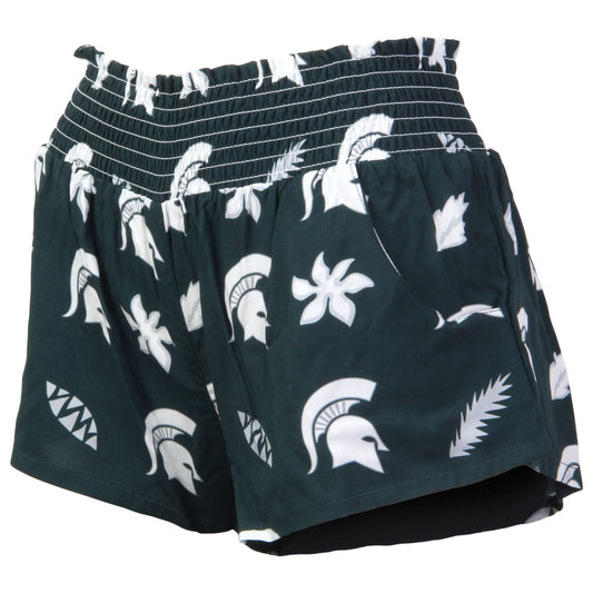 Michigan State Spartan's Women's Beach Short