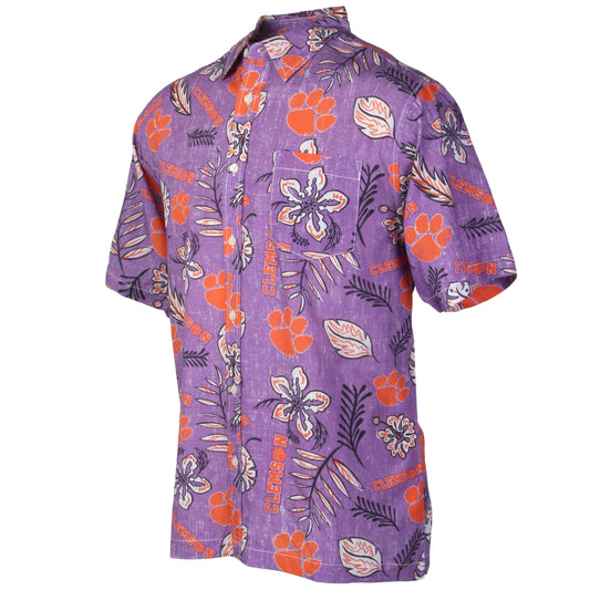 Clemson Tigers Men's Vintage Floral Shirt