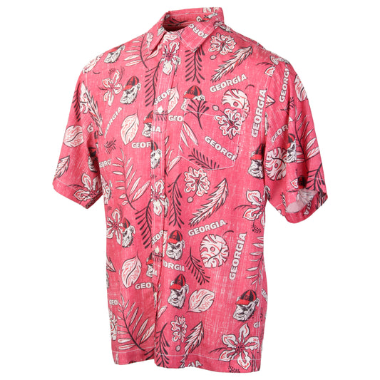 Georgia Bulldogs Men's Vintage Floral Shirt