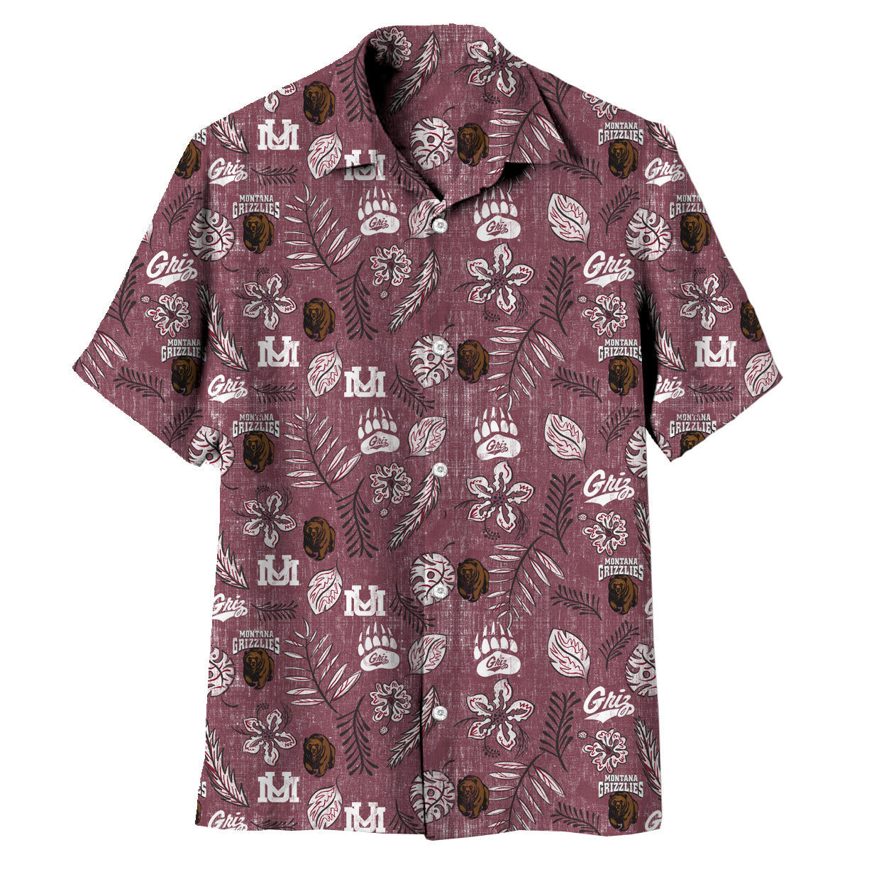 Montana Grizzlies Men's Vintage Floral Shirt