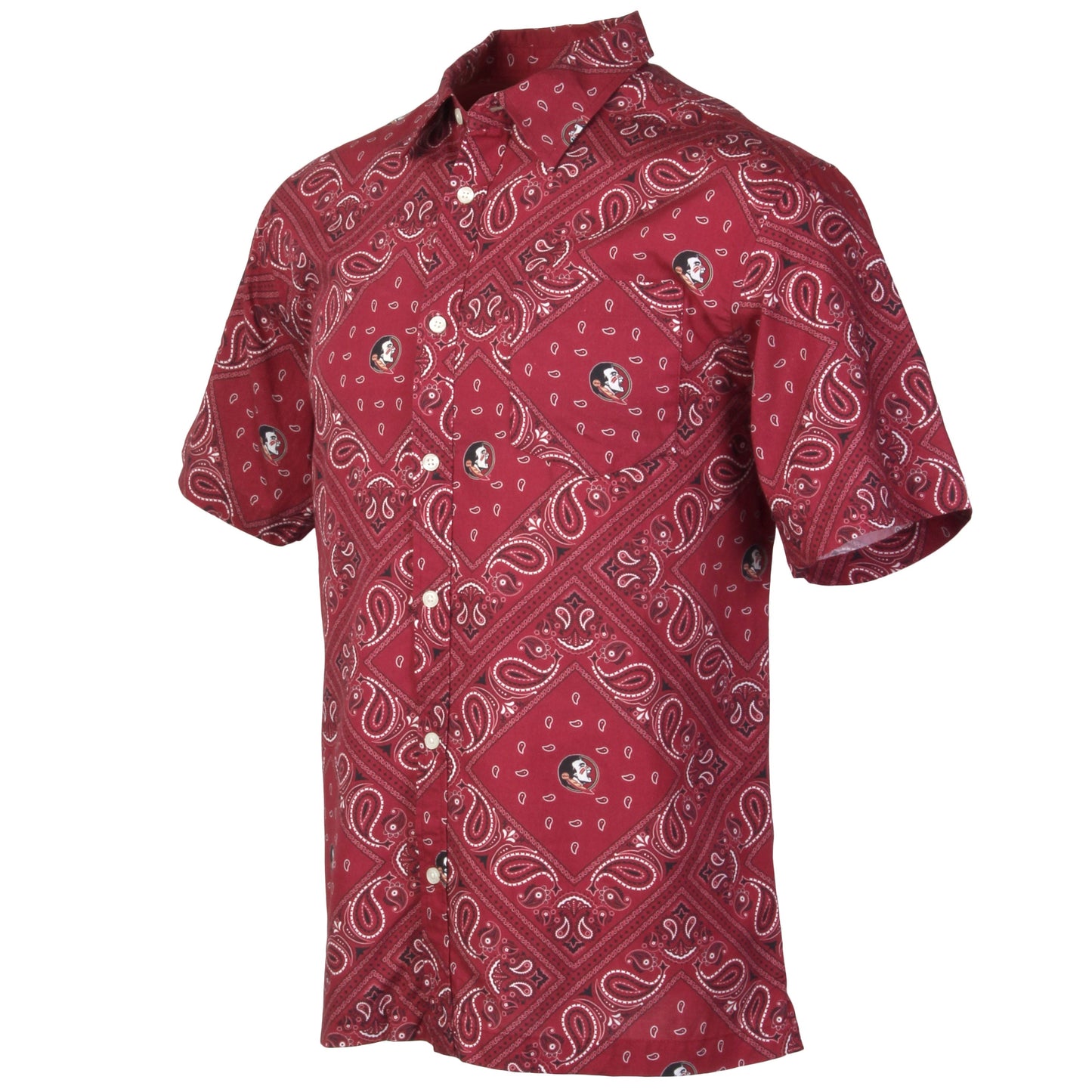 Florida State Seminoles Men's Bandana Paisley Shirt