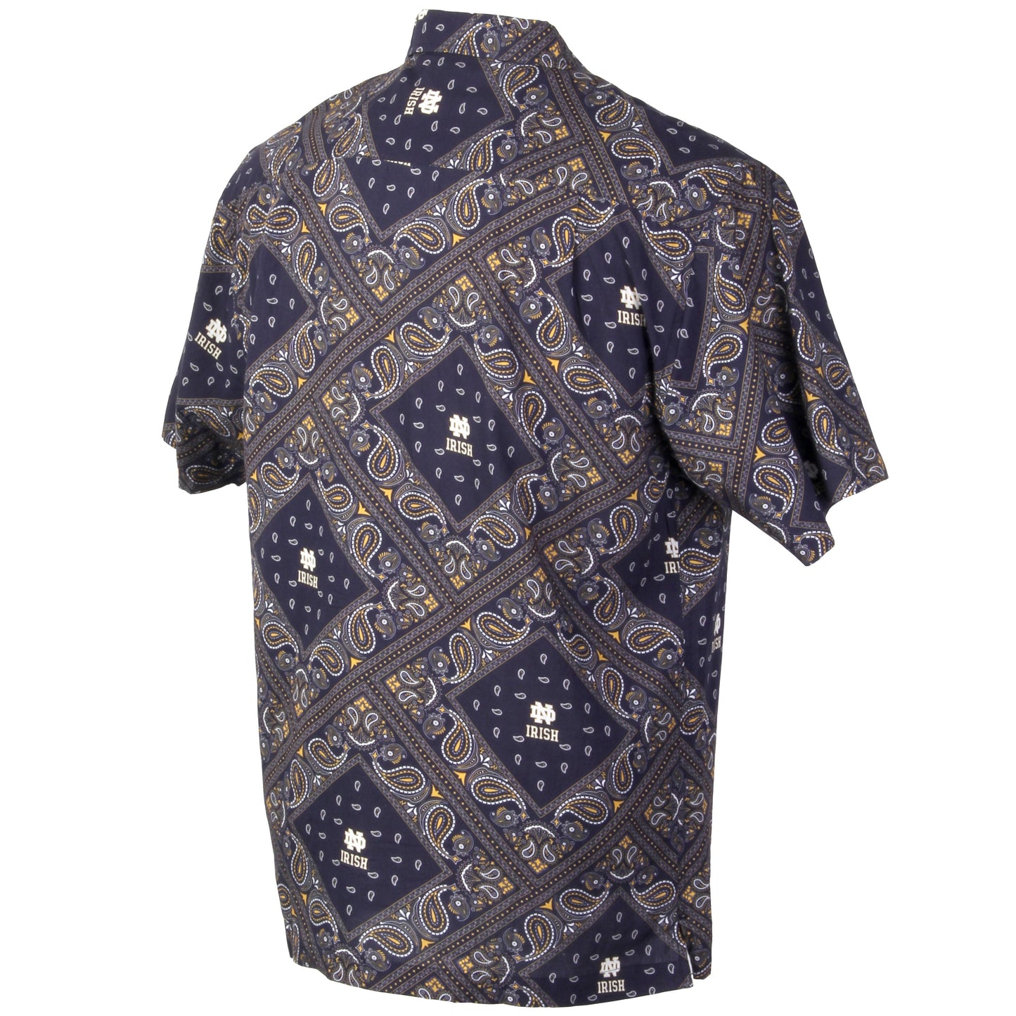 Notre Dame Fighting Irish Men's Bandana Paisley Shirt