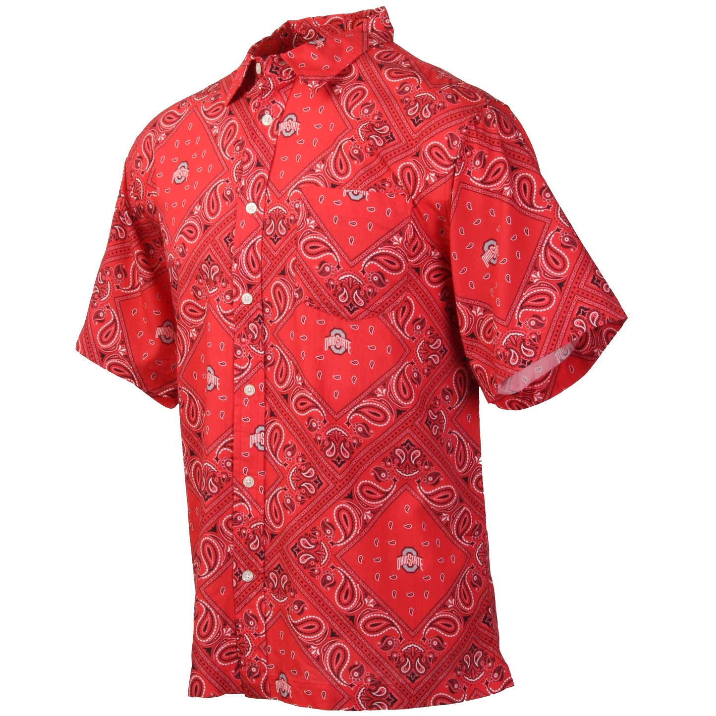 Ohio State Buckeyes Men's Paisley Shirt