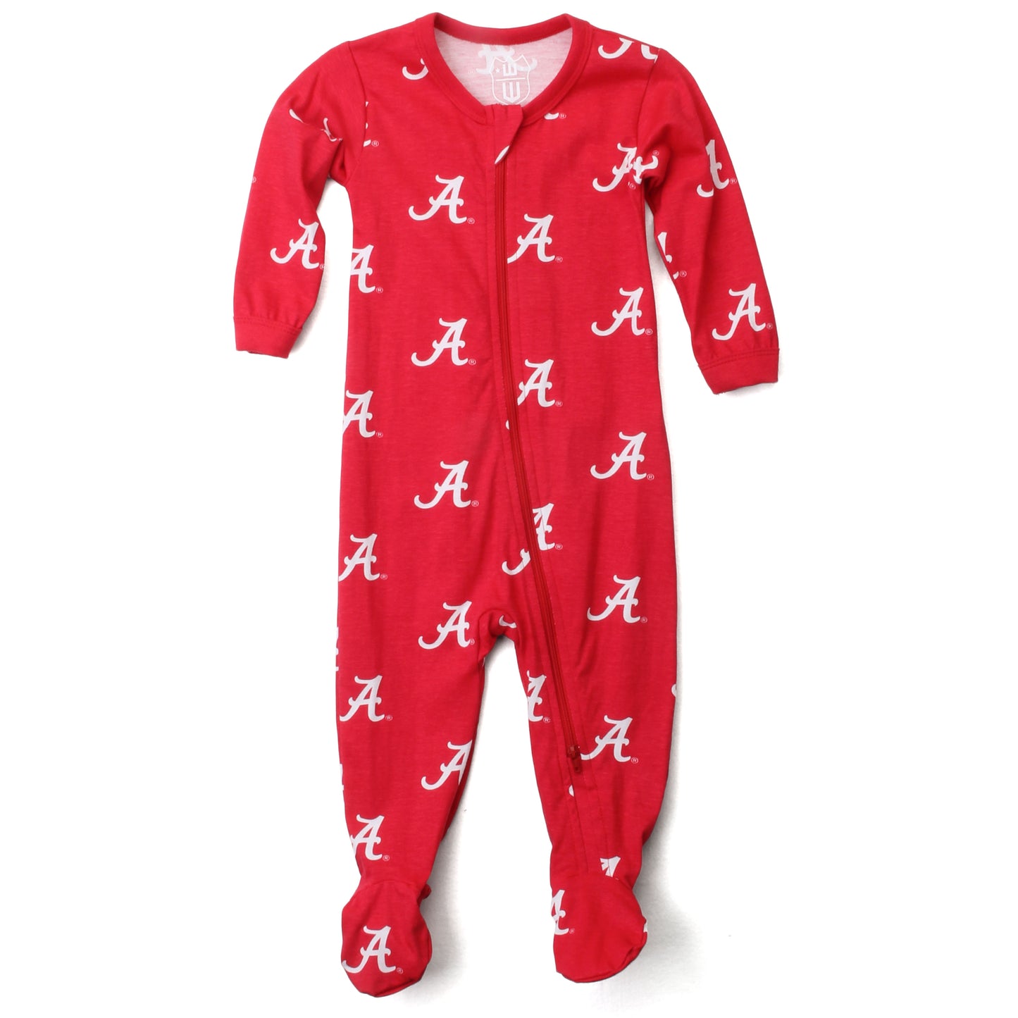 Alabama Crimson Tide Infant Allover Print Zip Sleeper