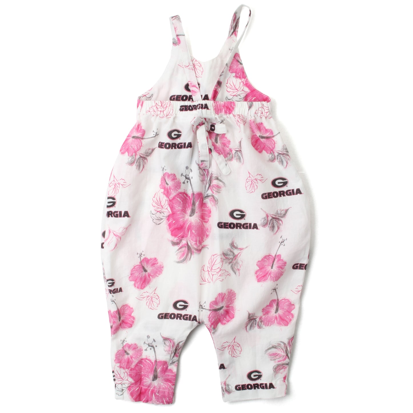 Georgia Bulldogs Infant Floral Overall Romper