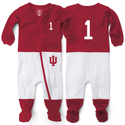 Indiana Hoosiers Infant Football PJ Footie