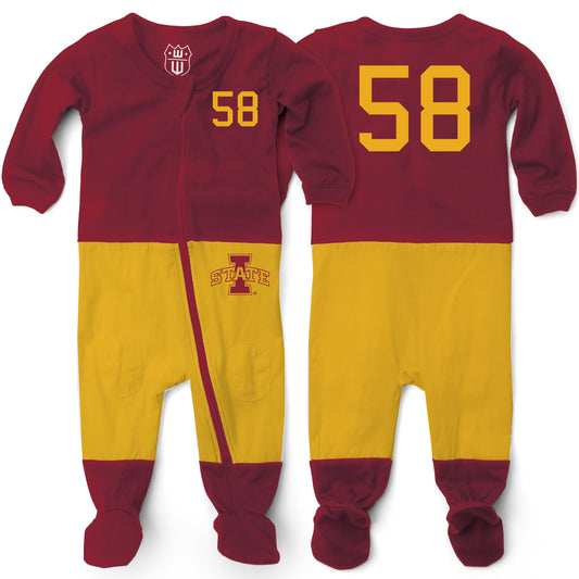 Iowa State Cyclones Infant Football PJ Footie