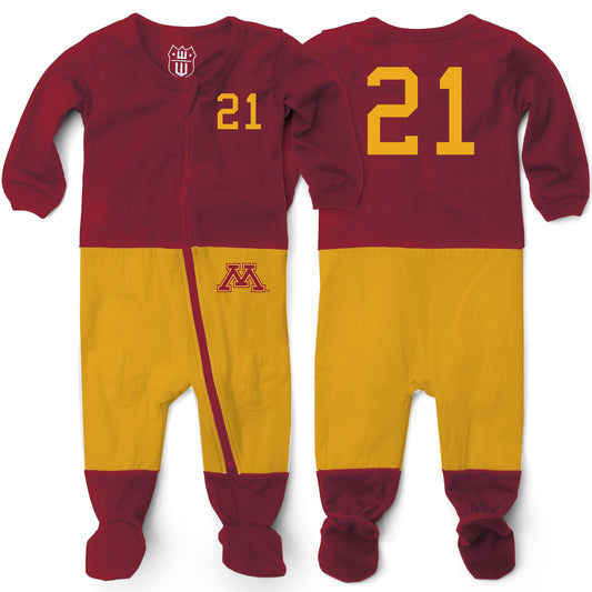 Minnesota Golden Gophers Infant Football PJ Footie