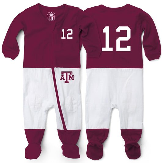 Texas A&M Aggies Infant Football PJ Footie