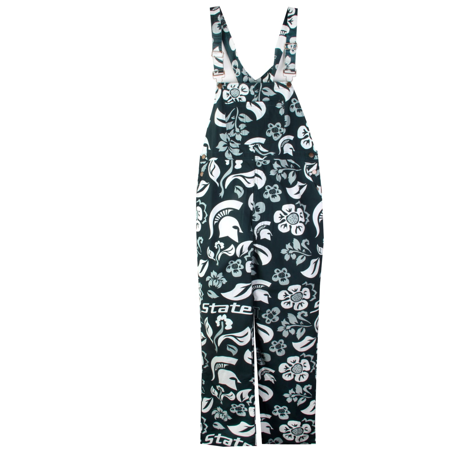 Michigan State Spartans Men's Floral Overalls