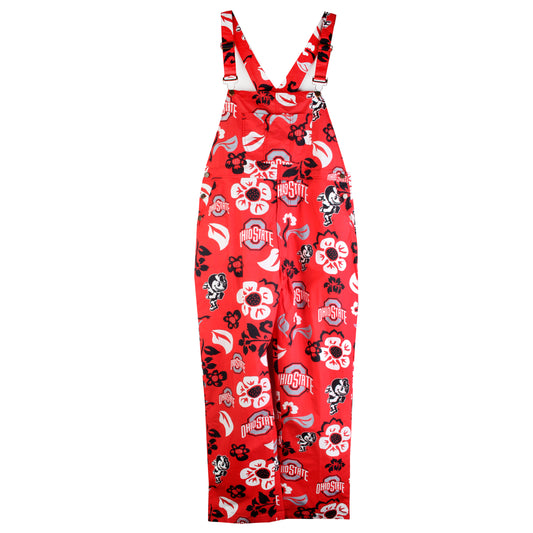 Ohio State Buckeyes Men's Floral Overalls