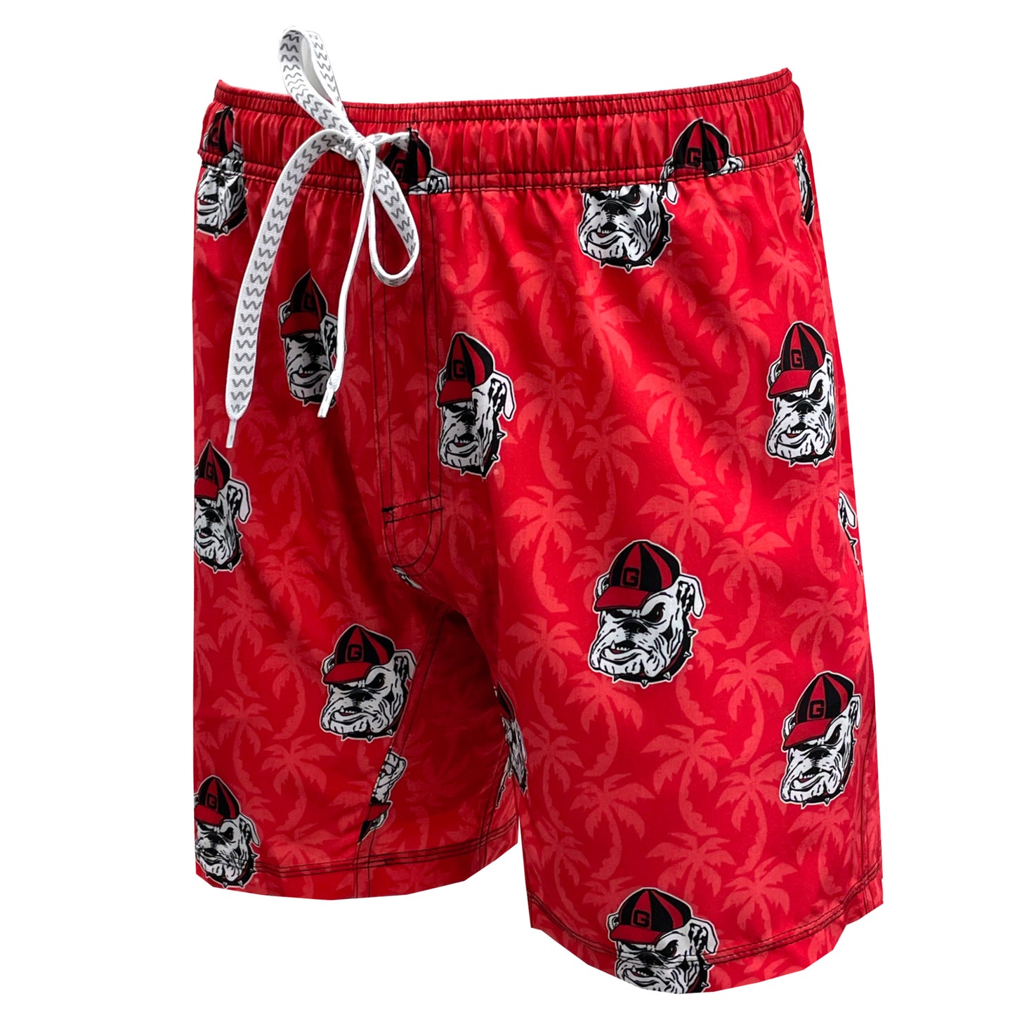 Georgia Bulldogs Men's Palm Tree Tech Swim Trunks