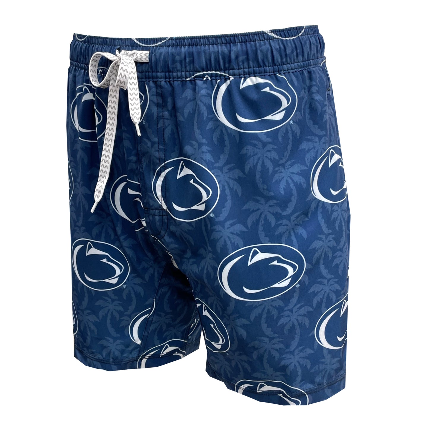 Penn State Nittany Lions Men's Palm Tree Tech Swim Trunks