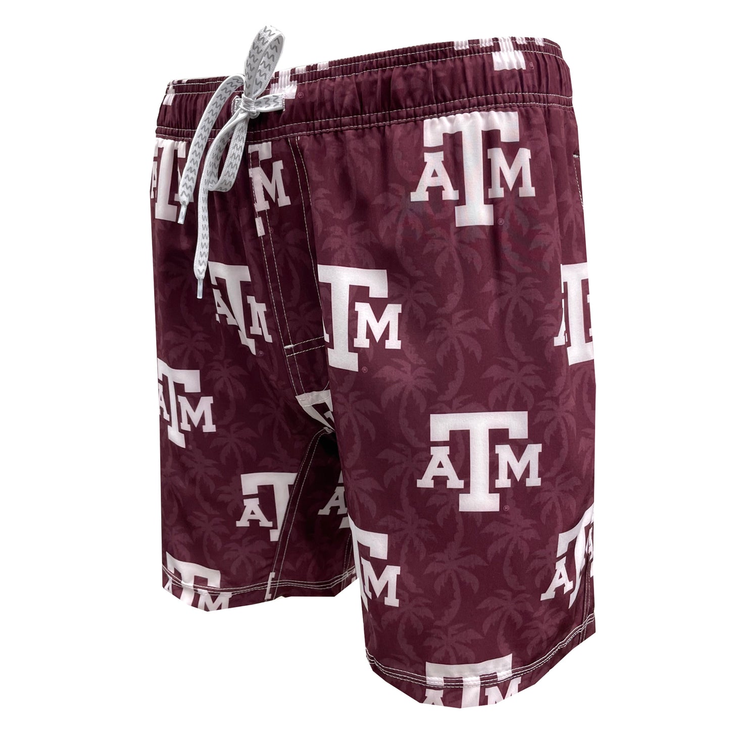 Texas A&M Aggies Men's Palm Tree Tech Swim Trunks