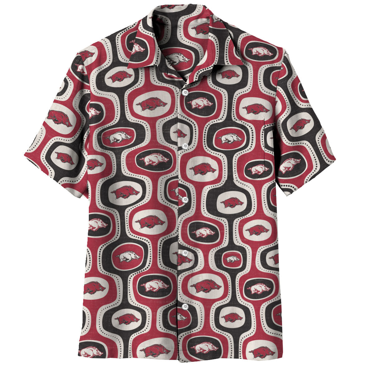 Arkansas Razorbacks Men's Cabana Short Sleeve Shirt