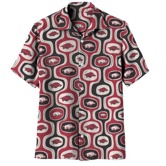 Arkansas Razorbacks Men's Cabana Short Sleeve Shirt