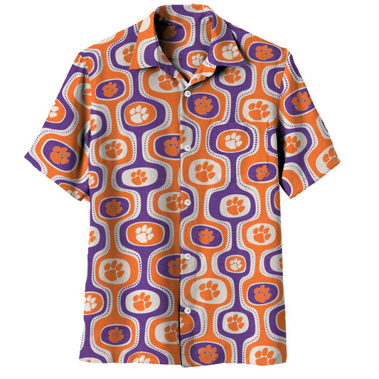 Clemson Tigers Men's Cabana Short Sleeve Shirt