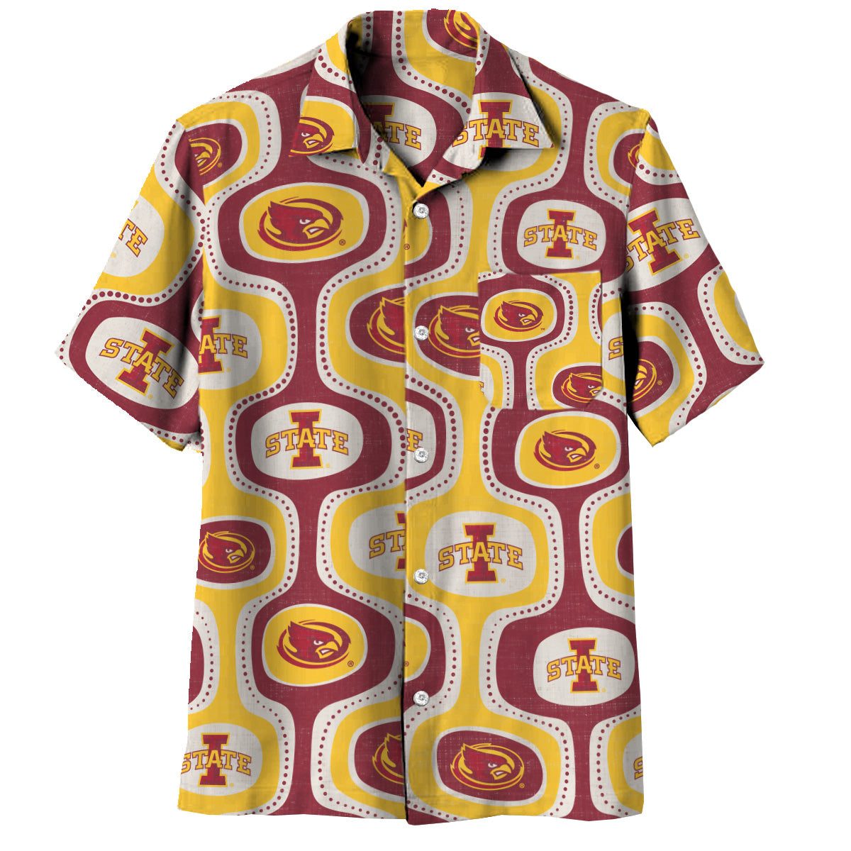 Iowa State Cyclones Men's Cabana Short Sleeve Shirt