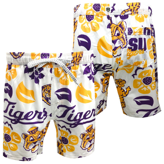 LSU Tigers Men's Vault Tech Swim Trunks