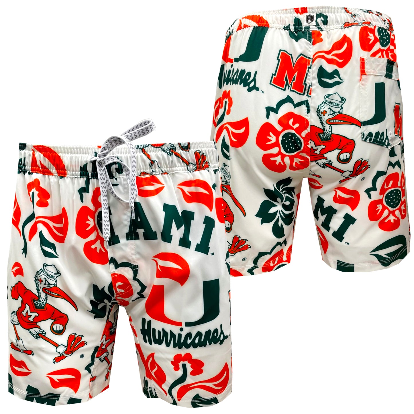 Miami Hurricanes Men's Vault Tech Swim Trunks