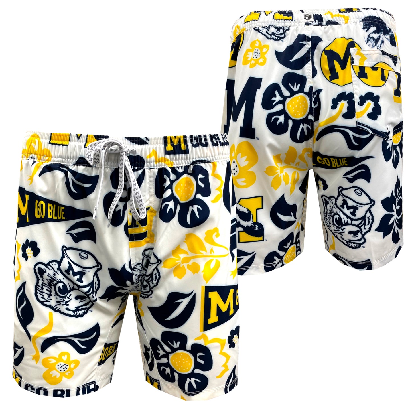 Wes and Willy  Michigan Wolverines Men's Vault Tech Trunks