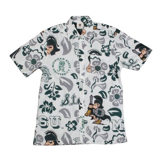 Michigan State Spartans Men's Vault Floral Shirt