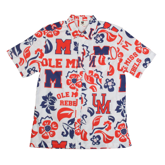 Ole Miss Rebels Men's Vault Floral Shirt