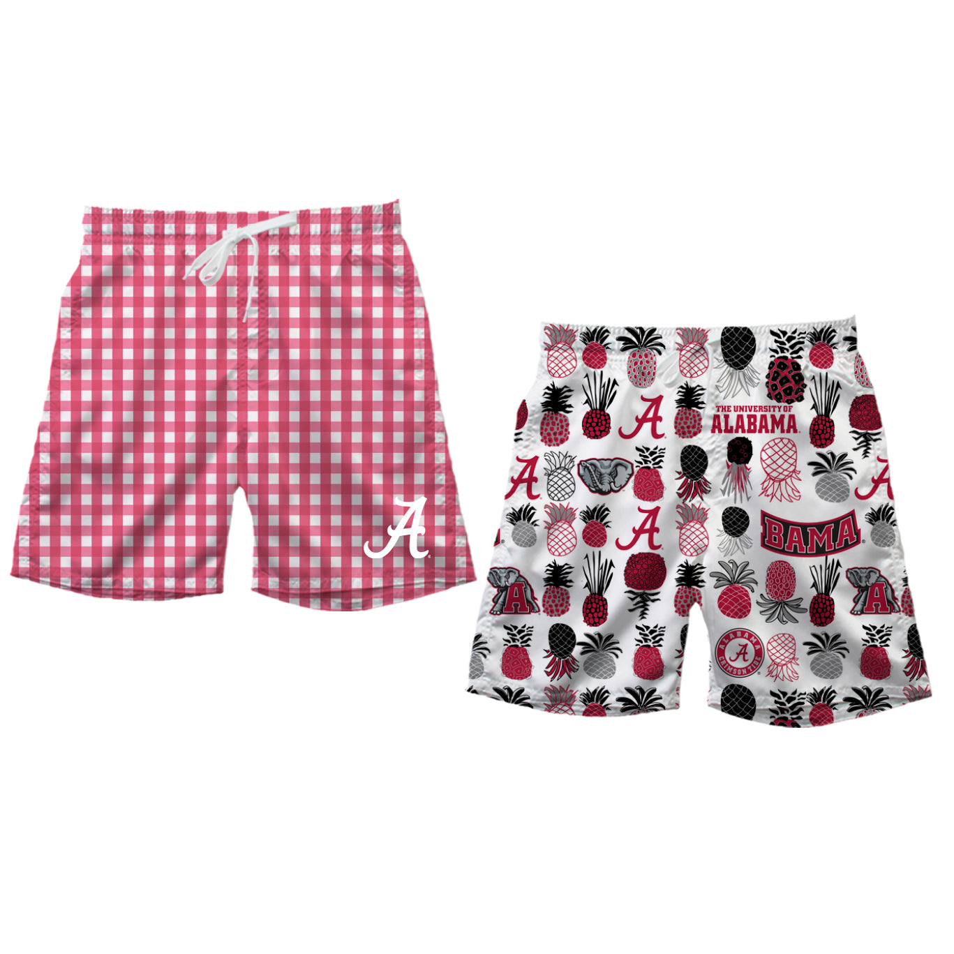 Alabama Crimson Tide Men's Reversible Swim Trunk