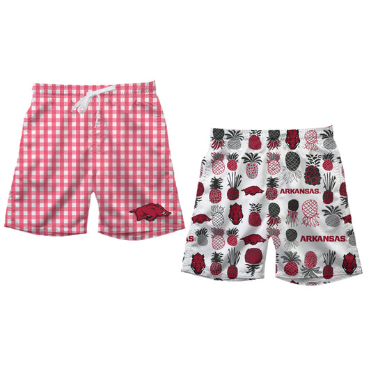 Arkansas Razorbacks Men's Reversible Swim Trunk