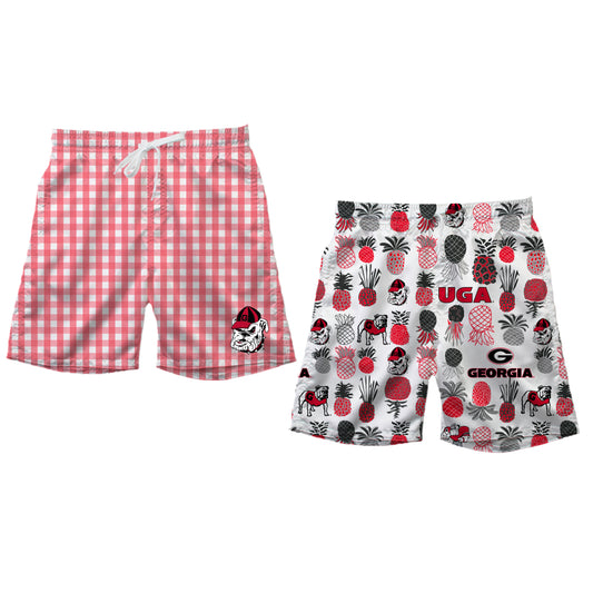 Georgia Bulldogs Men's Reversible Swim Trunk