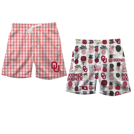 Oklahoma Sooners Men's Reversible Swim Trunk