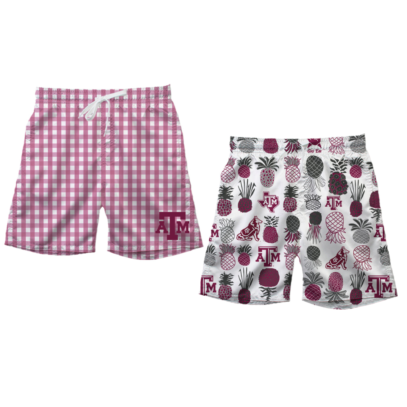 Texas A&M Aggies Men's Reversible Swim Trunk