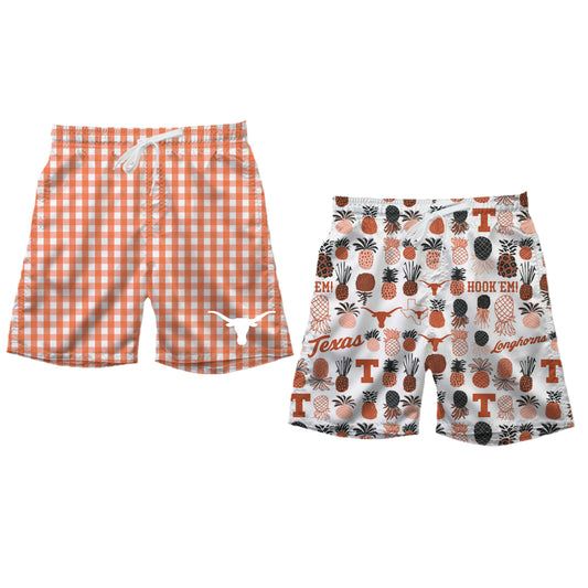 Texas Longhorns Men's Reversible Swim Trunk