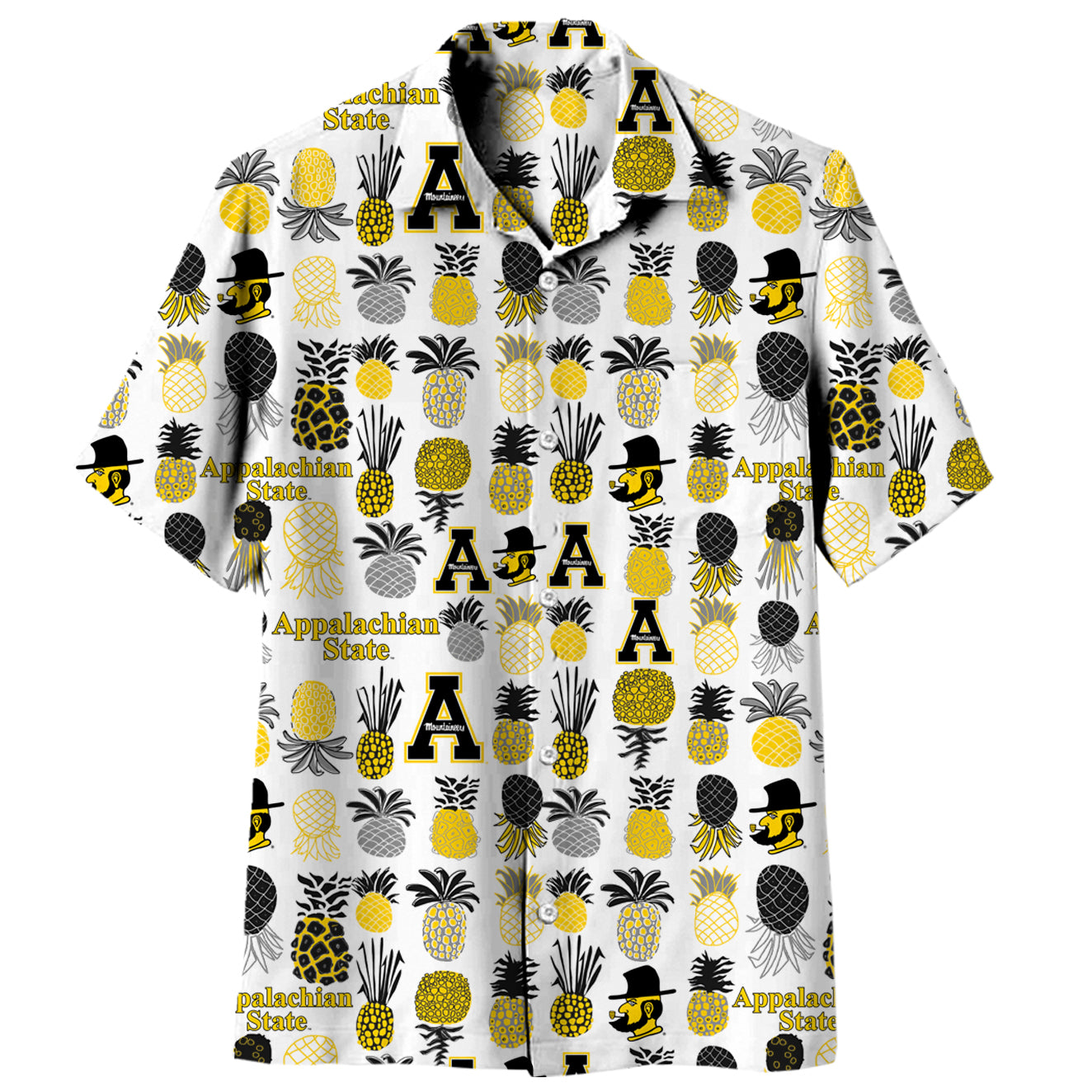 Appalachian State Mountaineers Men's Pineapple Shirt