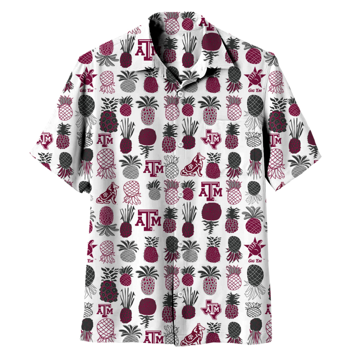 Texas A&M Aggies Men's Pineapple Shirt