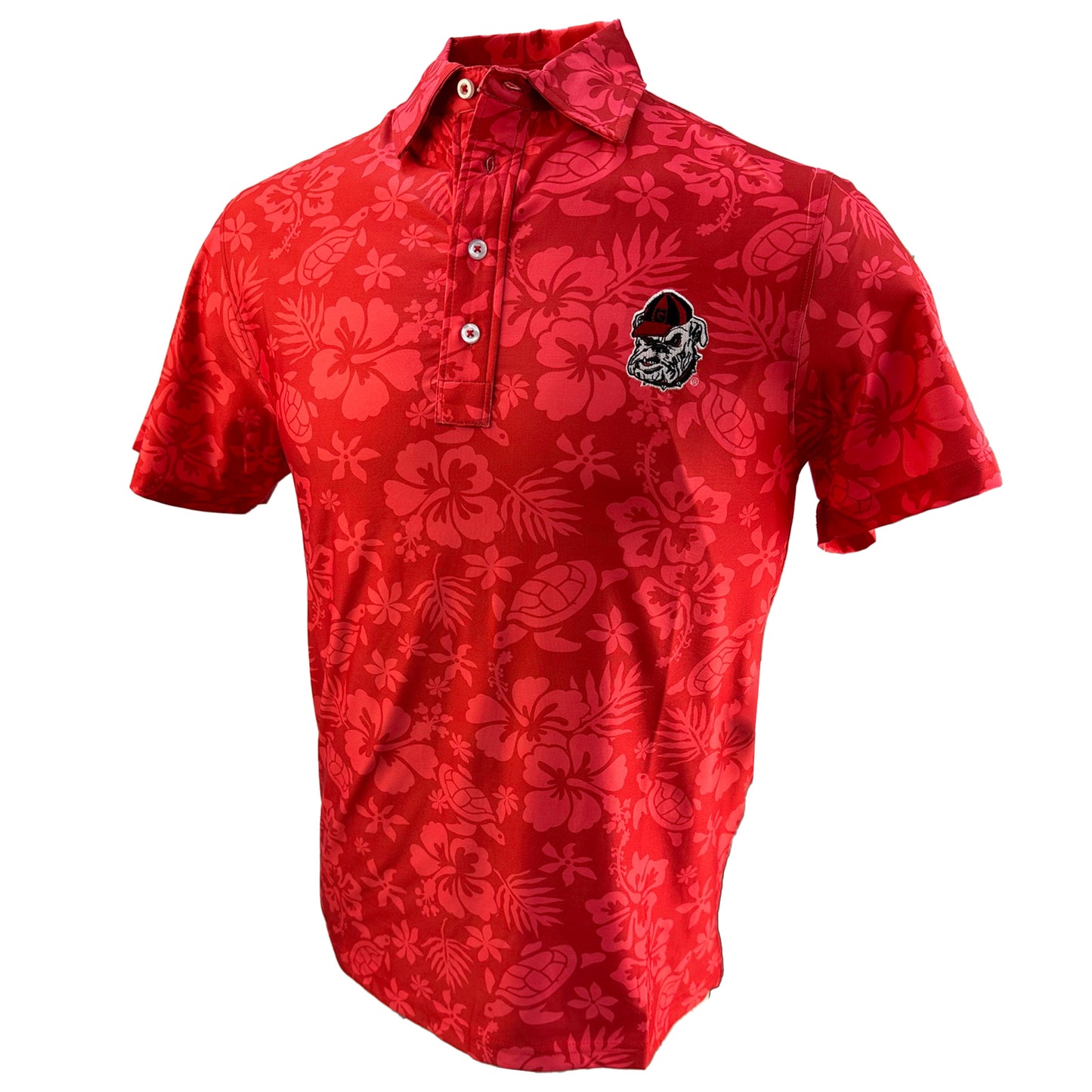 Georgia Bulldogs Men's Turtle SS Polo -  Red