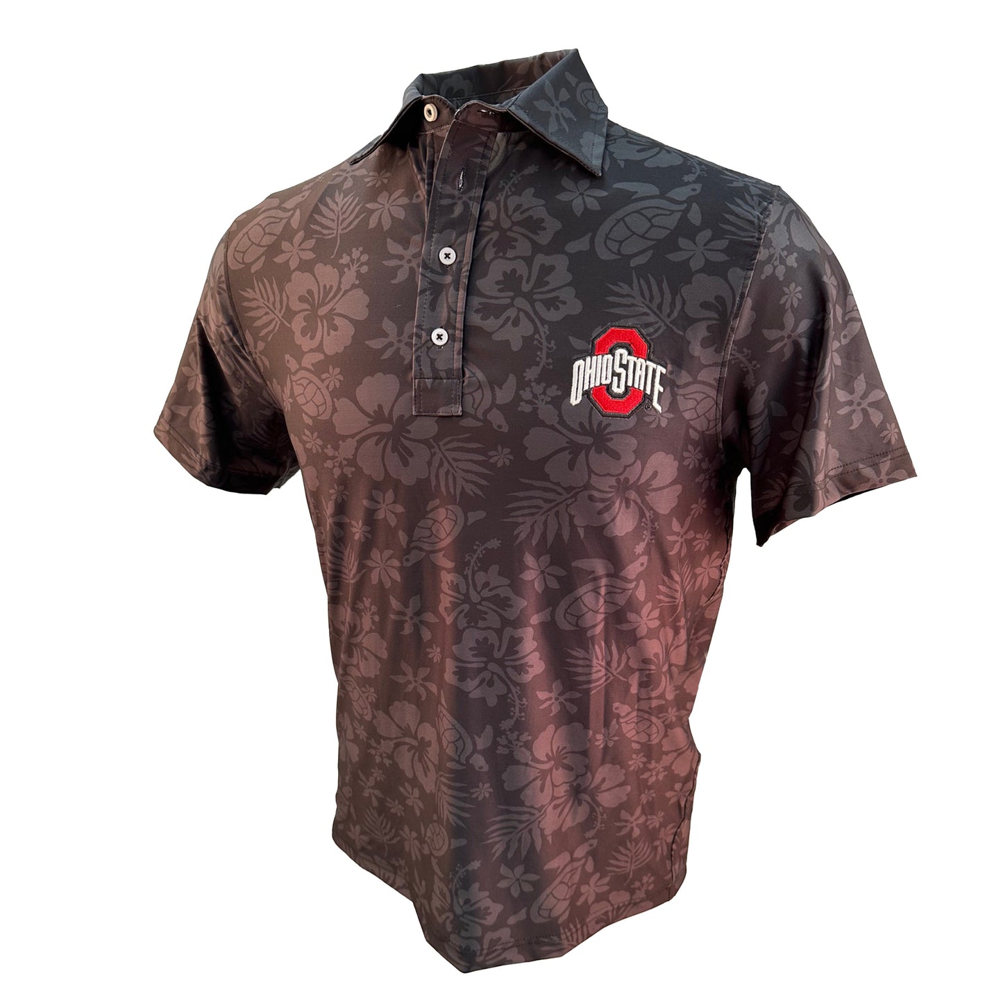 Ohio State Buckeyes Men's Turtle SS Polo - Black